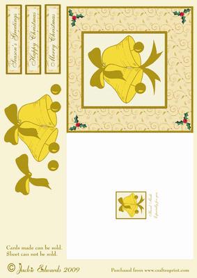Christmas Bells Square Card