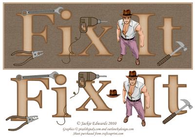 Fix It Large Dl Card Front with Step-by-step