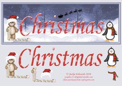 Christmas Large Dl Card Front