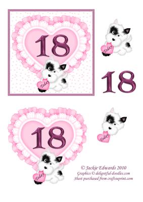 18 Today with Hearts and Lace