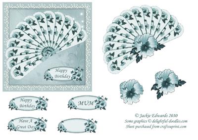 Fan with Lace Card Front
