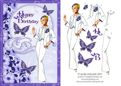 Happy Birthday with Elegance and Butterflies