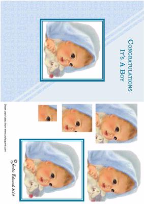 Baby Boy Pyramid Card Front