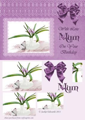 Flowers and Lace for Your Mums Birthday
