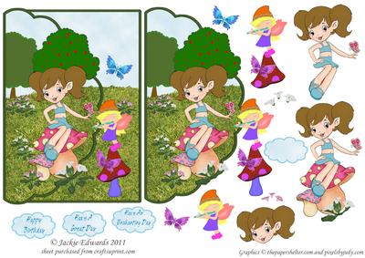 The Enchanted Garden Fantasy Card Front