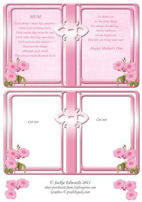 Mother's Day Framed Verse with Flowers 1
