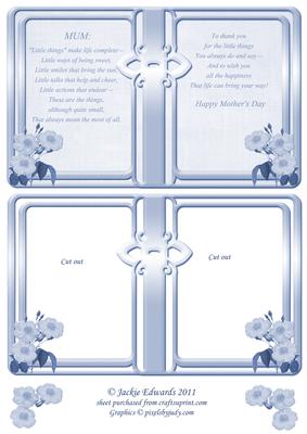 Mother's Day Framed Verse with Flowers 3