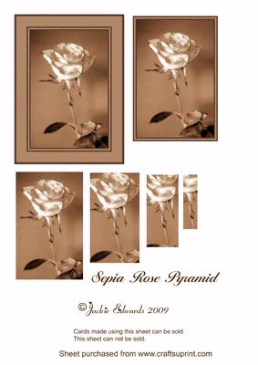 Sepia Rose Pyramid