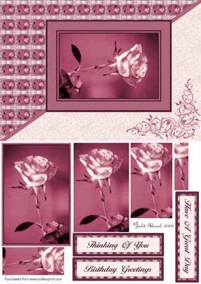 Dusky Pink Rose Pyramid