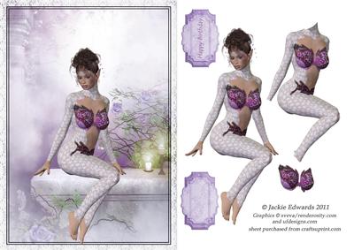 Fairy in a Fantasy Garden
