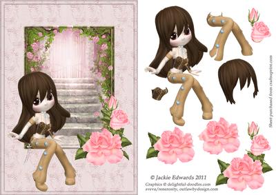 Little Fairy with Flowers