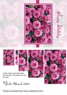 Pink Flowers Pyramid