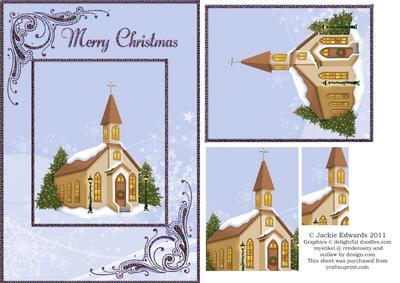 Christmas Church Card Front