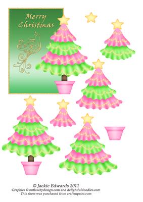 5x5 Christmas Tree Over the Side