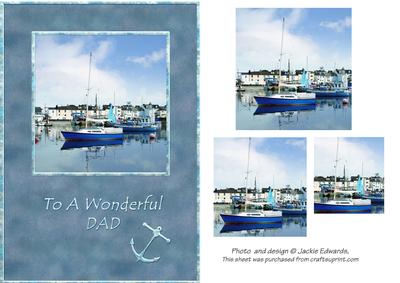 Sailing Fathers Day/birthday Card