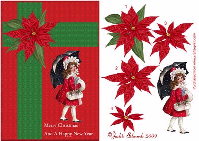 Poinsettia Card Front
