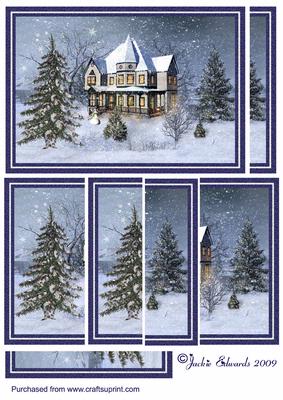 Snowy Winters Night Side Stacker