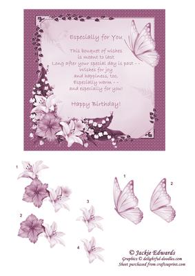 Bouquet of Flowers with Verse 3
