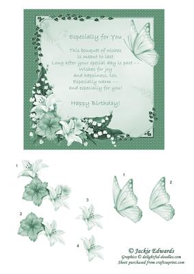 Bouquet of Flowers with Verse 4