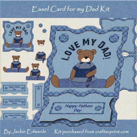 Easel Card for My Dad Kit