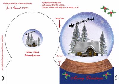Christmas Ball Shaped Card