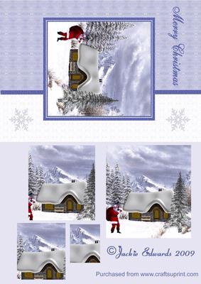 Snowy Cottage Scene