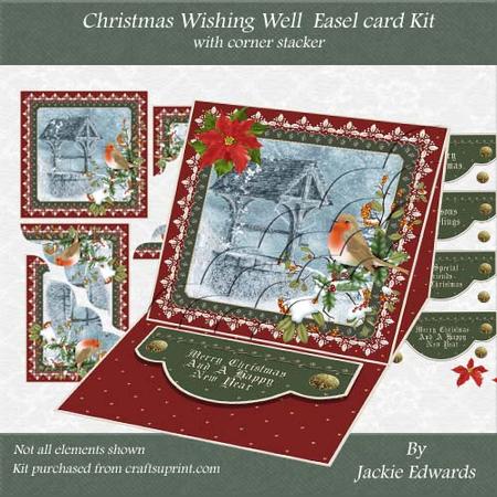Christmas Wishing Well Easel Card Kit