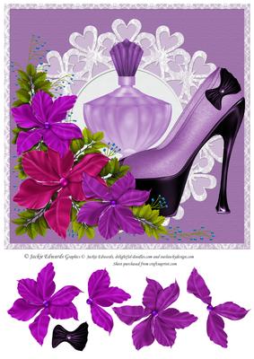 Flowers Shoe and Perfume