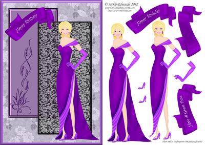 Velvet Lady A5 Card Front