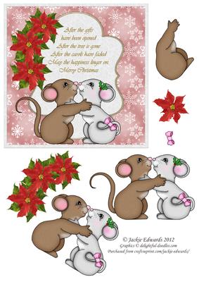 Christmas Love with Poinsettia
