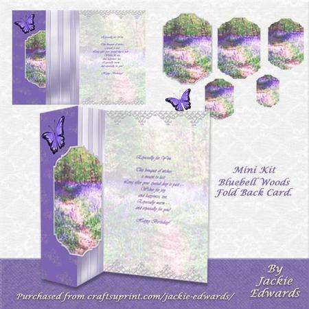 Bluebell Woods Fold Back Card Mini Kit