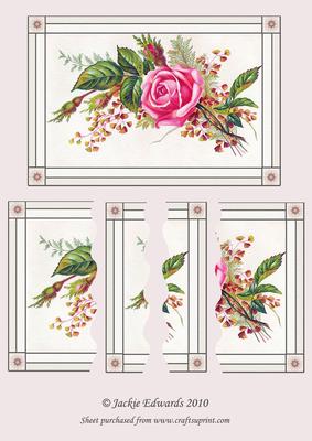 Pink Rose Wavey Edge Side Stacker