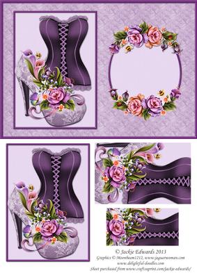 Shoe Corset and Beautiful Flowers