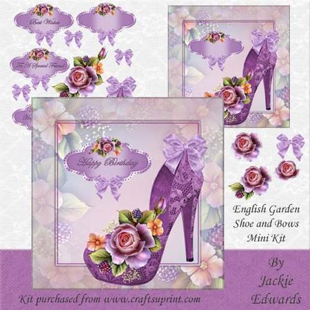 English Garden Shoe and Bows Mini Kit