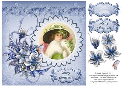 Vintage Christmas Quick Card