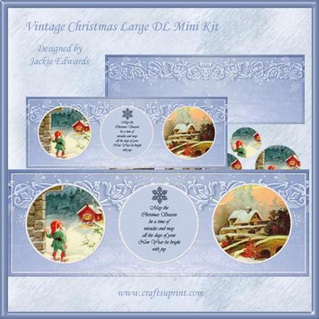 Vintage Christmas Large Dl Mini Kit