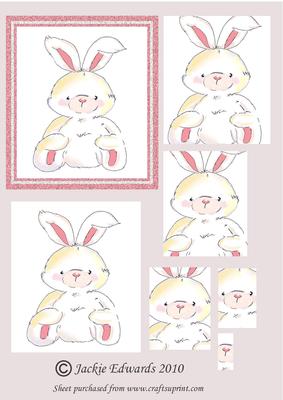 Cute Bunny Pyramid Topper