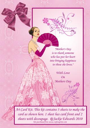 A4 Mothers Day Kit Pink