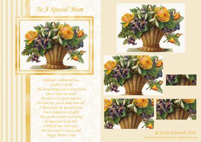 A Basket of Flowers for Mothers Day