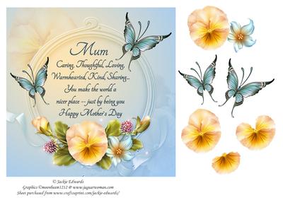Beautiful Flowers and Butterflies for Mothers Day