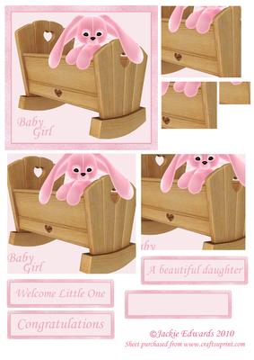 Baby Girl Pyramid Topper