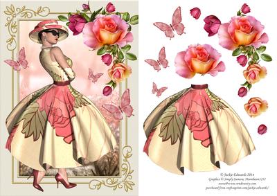 Lady Flowers and Butterflies