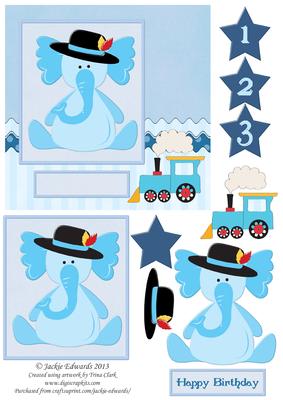 Little Boy Age Card