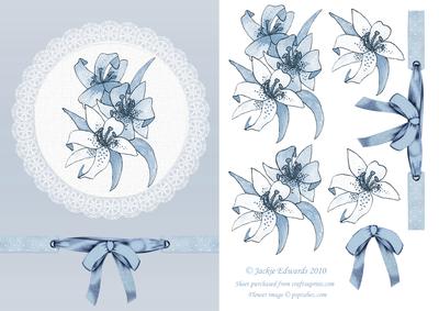 Flowers in a Lace Doily 2