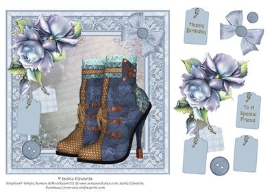 Steampunk Boots with Porcelain Roses