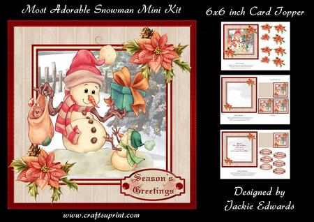 Most Adorable Snowman Mini Kit