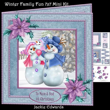 Winter Family Fun 7x7 Mini Kit