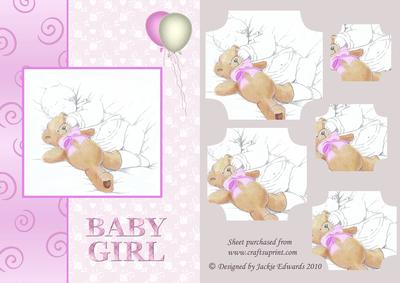 Baby Girl with Her Teddy