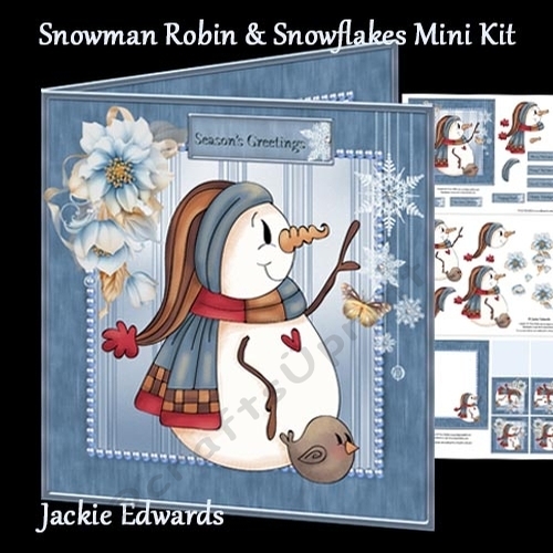 Snowman Robin & Snowflakes Mini Kit