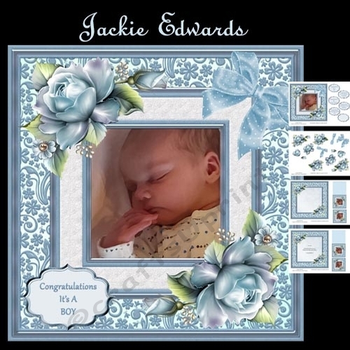 Baby Boy & Porcelain Roses Mini Kit